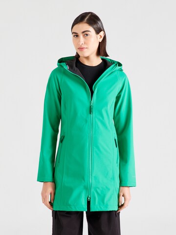 Manteau mi-saison ILSE JACOBSEN en vert : devant