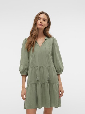 Robe 'PRETTY' VERO MODA en vert : devant