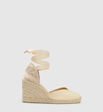 Espadrillas 'Chiara' di Castañer in bianco: frontale