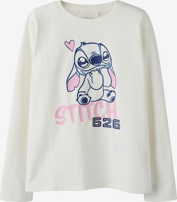 balta NAME IT Marškinėliai 'NKFVOSLA STITCH': priekis