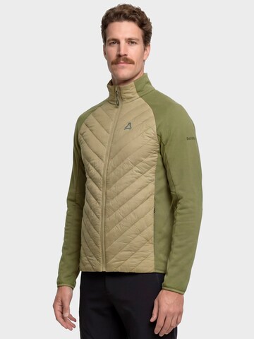 Veste en polaire fonctionnelle Schöffel en vert : devant