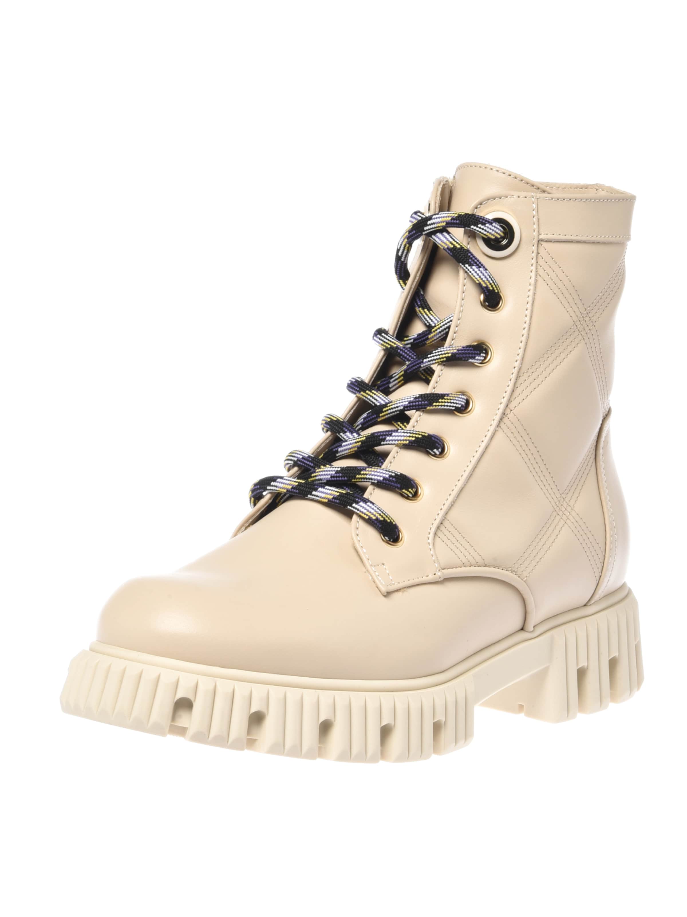 BALDININI Lace-Up Ankle Boots in Ivory, Item view