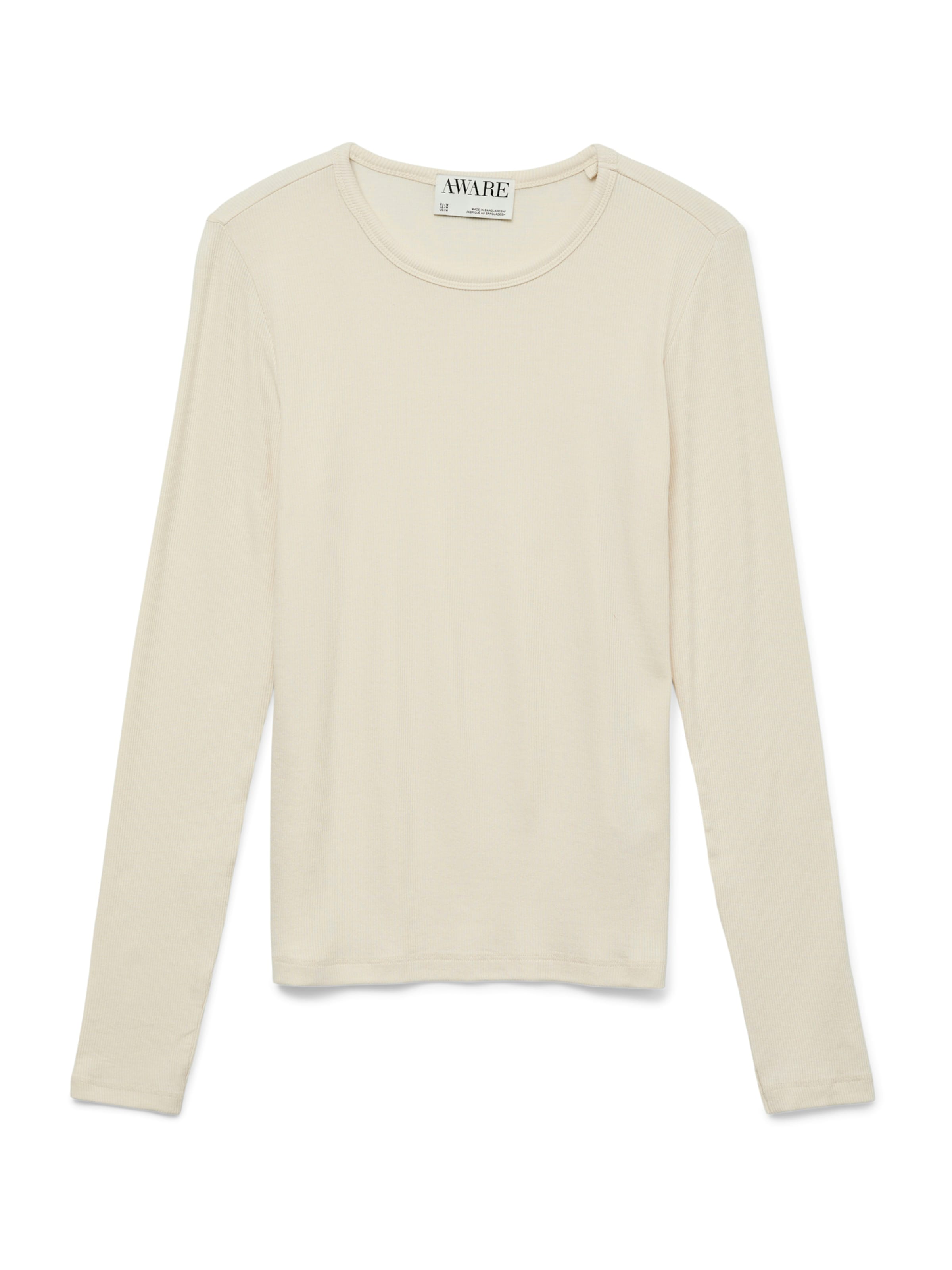 Aware T-shirt 'AWIRWINA' i beige: framsida