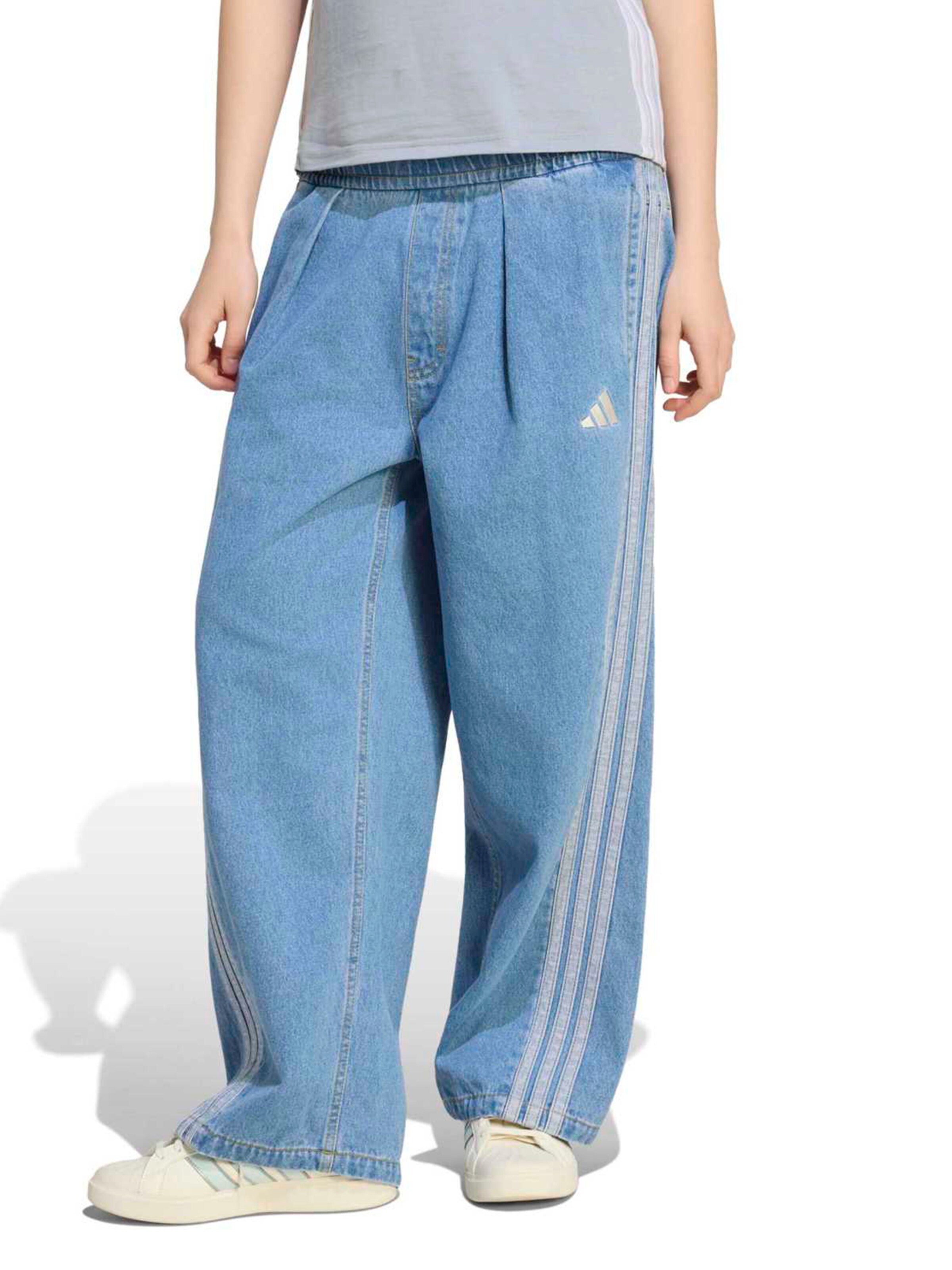 Wide Leg Pantalon de sport ADIDAS SPORTSWEAR en bleu : devant