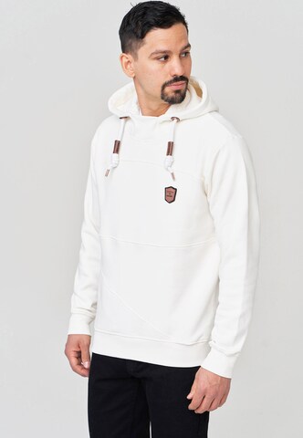 Sweat-shirt 'Meza' INDICODE JEANS en blanc