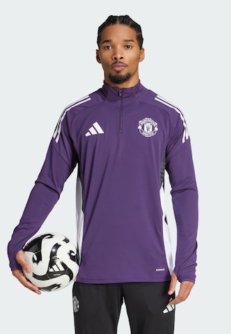 T-Shirt fonctionnel 'Manchester United Tiro 25 Competition' ADIDAS PERFORMANCE en violet : devant