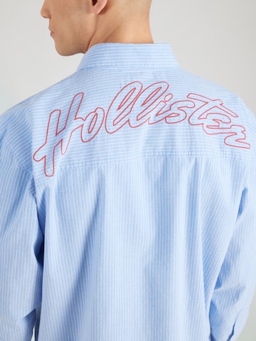mėlyna HOLLISTER Standartinis modelis Marškiniai