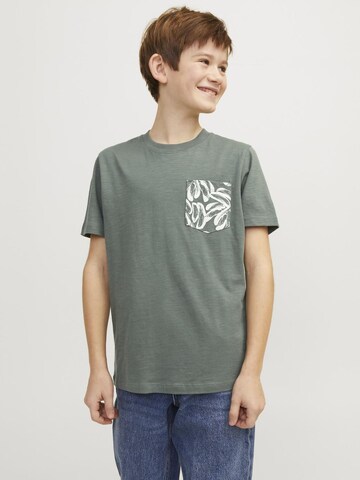 Jack & Jones Junior T-shirt 'LAFAYETTE' i grön: framsida