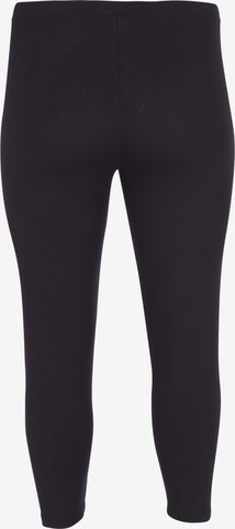 Zizzi Skinny Leggings i sort: forside