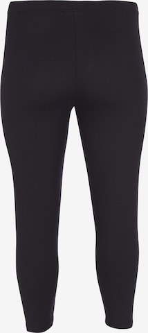 Zizzi Skinny Leggings - fekete: elől