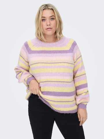 ONLY Carmakoma Pullover 'Abby' i lilla