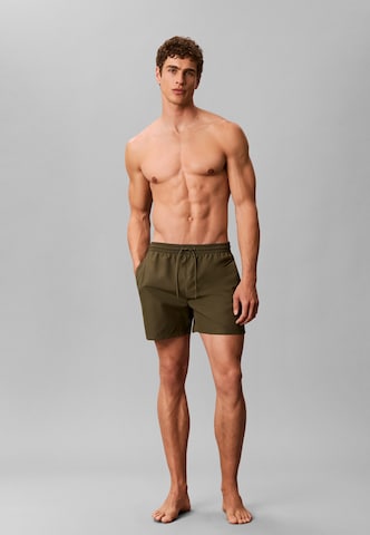 Calvin Klein Underwear Plavecké šortky – zelená: přední strana