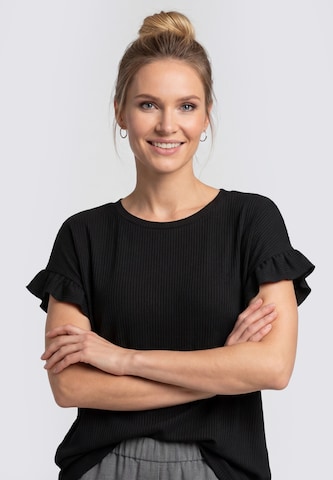 usha WHITE LABEL T-Shirt in Schwarz
