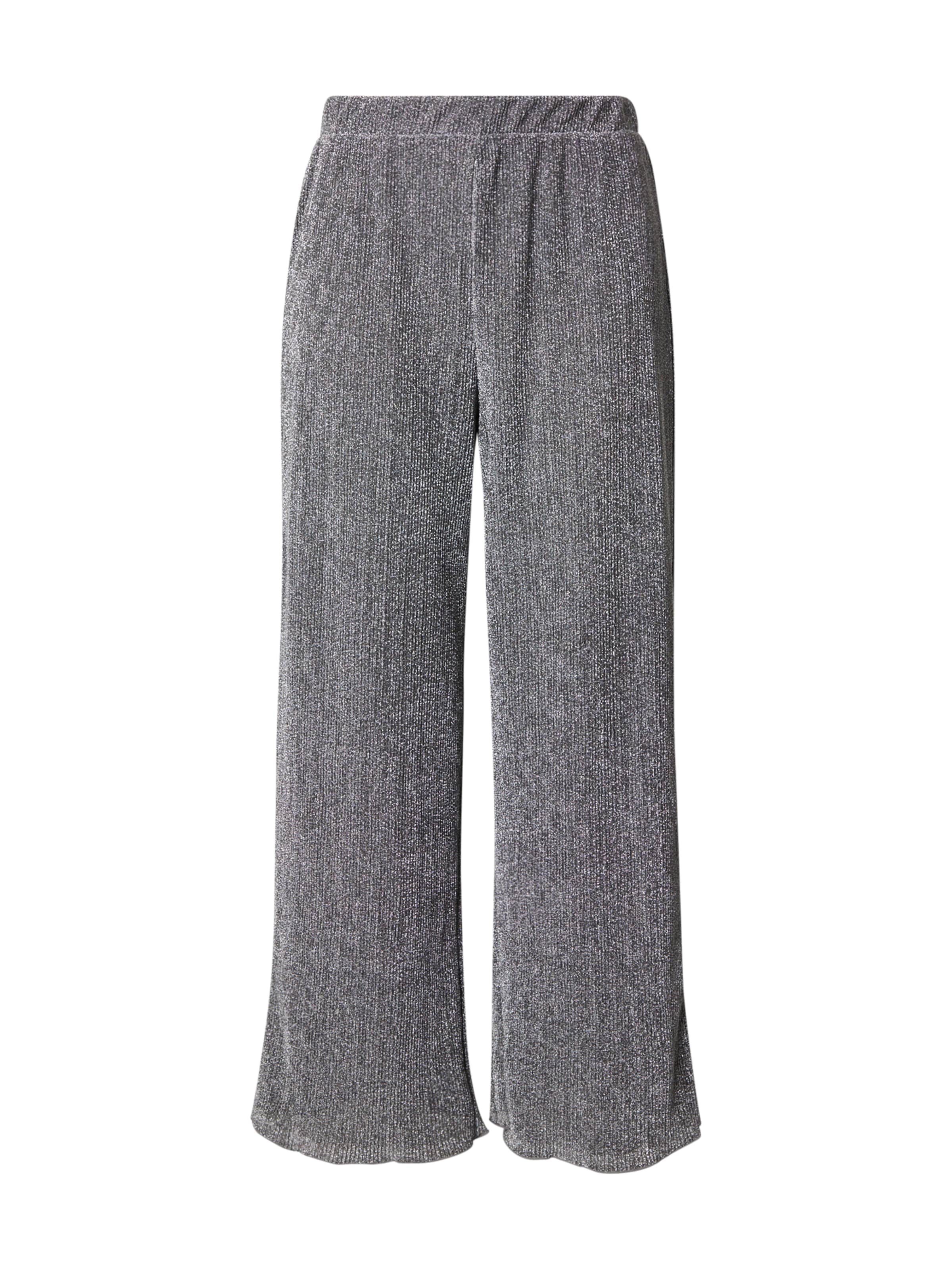 PIECES Curve Wide leg Pants &#x27;PCROYA&#x27; in Silver: front