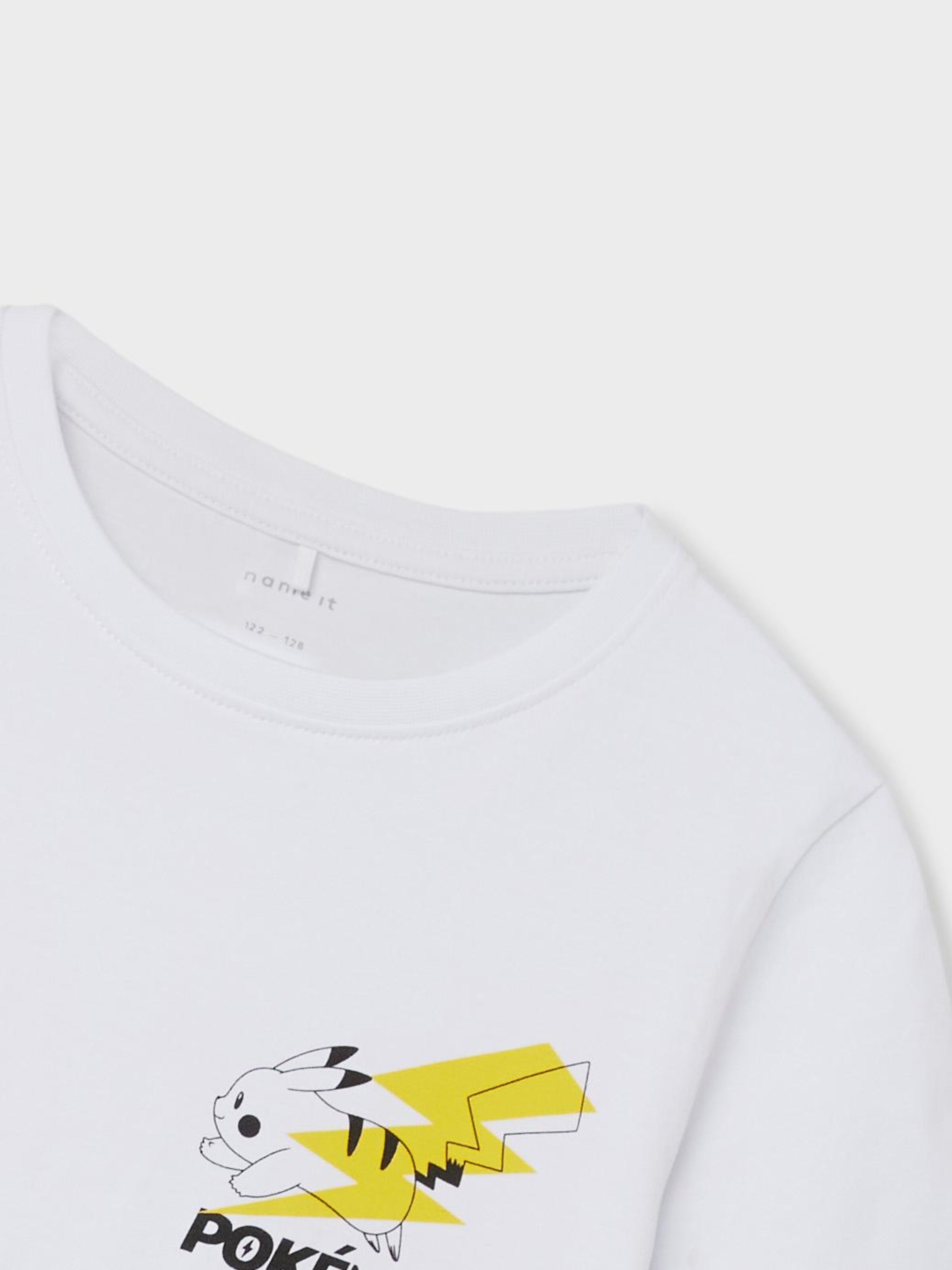 Kinder Teens (Gr. 140-176) NAME IT T-Shirt 'Falil Pokemon' in Weiß - MS84858