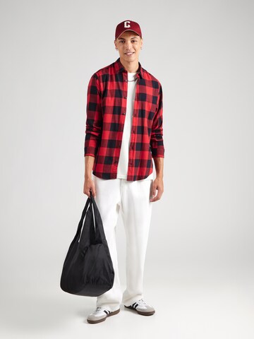 Regular fit Camicia 'Gingham' di JACK & JONES in rosso