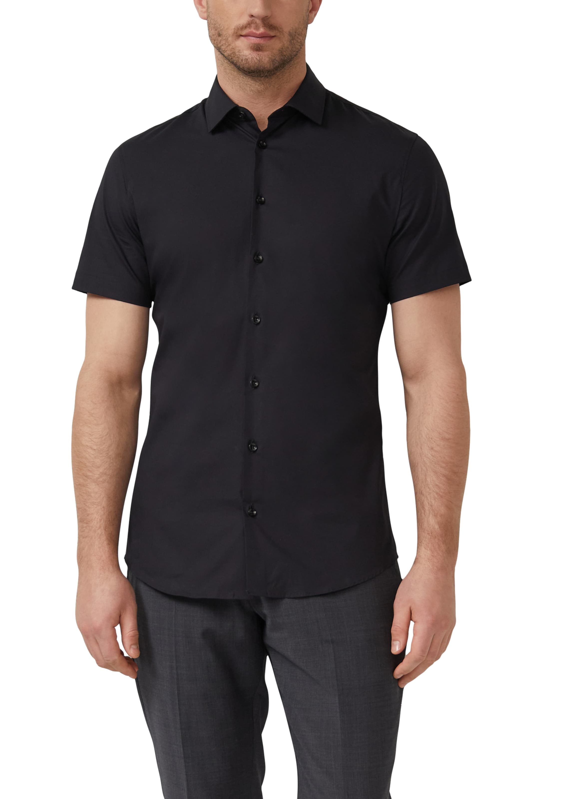 Coupe regular Chemise s.Oliver en noir