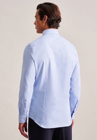 SEIDENSTICKER Slim Fit Hemd in Blau
