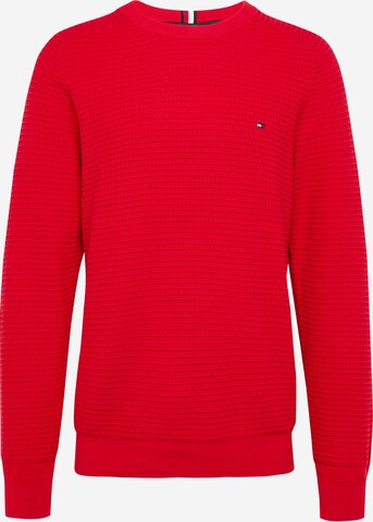 TOMMY HILFIGER Sweter 'SPRING GRID' w kolorze czerwony: przód