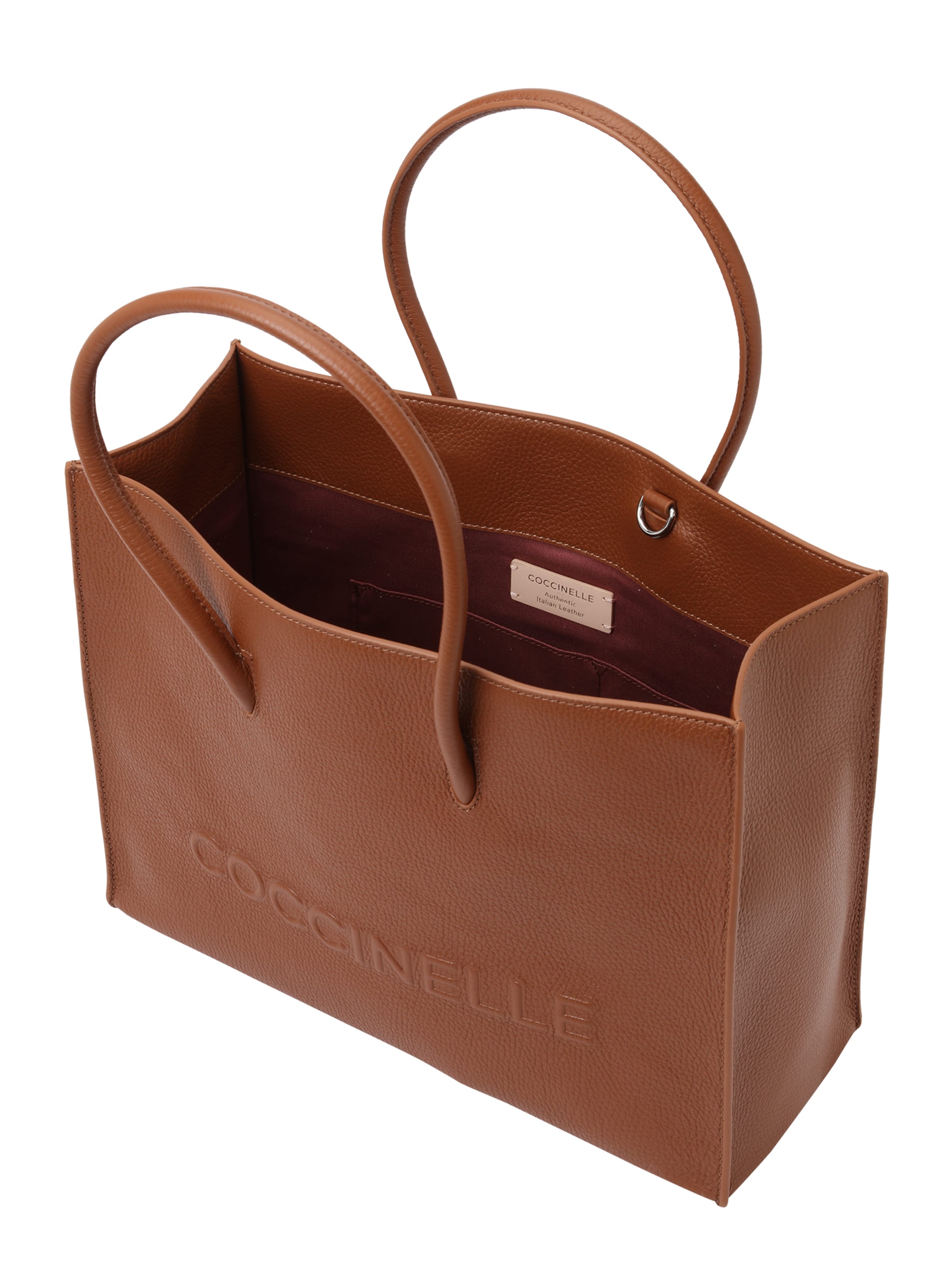 ruda Coccinelle Pirkinių krepšys