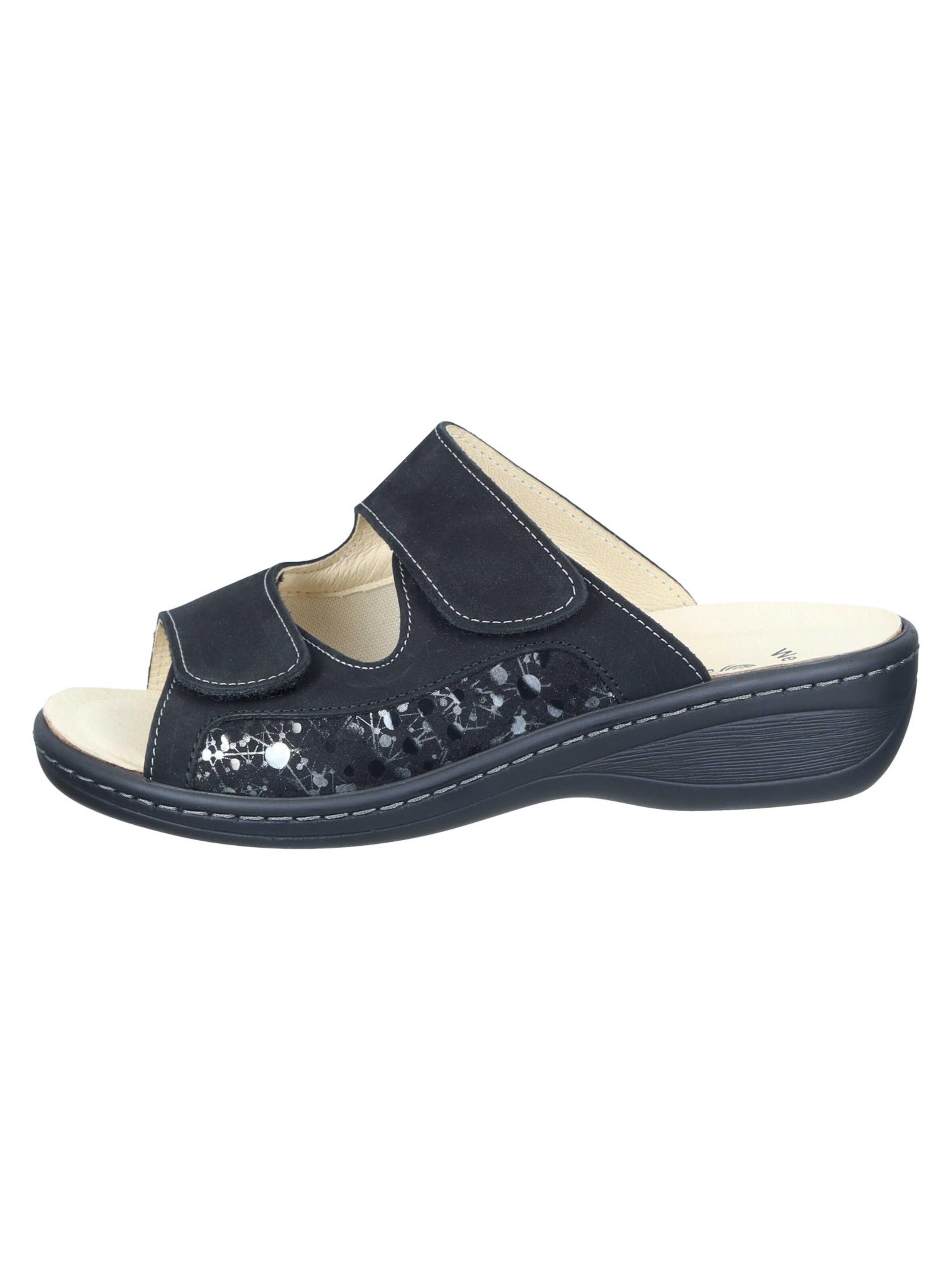 DR. BRINKMANN Mules 'Chelva' in Black: front