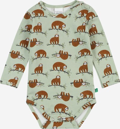 Fred's World by GREEN COTTON Pajac/bodi 'Sloth' | meta / mešane barve barva, Prikaz izdelka
