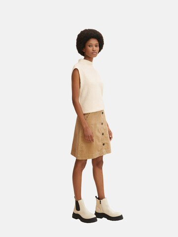 TOM TAILOR Skirt in Beige