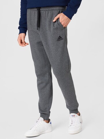 ADIDAS SPORTSWEARTapered Sportske hlače 'Essentials' - siva boja: prednji dio