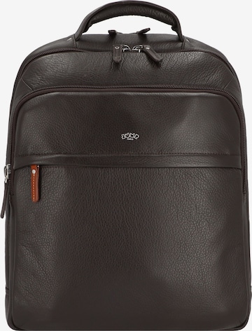 Jump Backpack 'Uppsala Cuir' in Brown: front