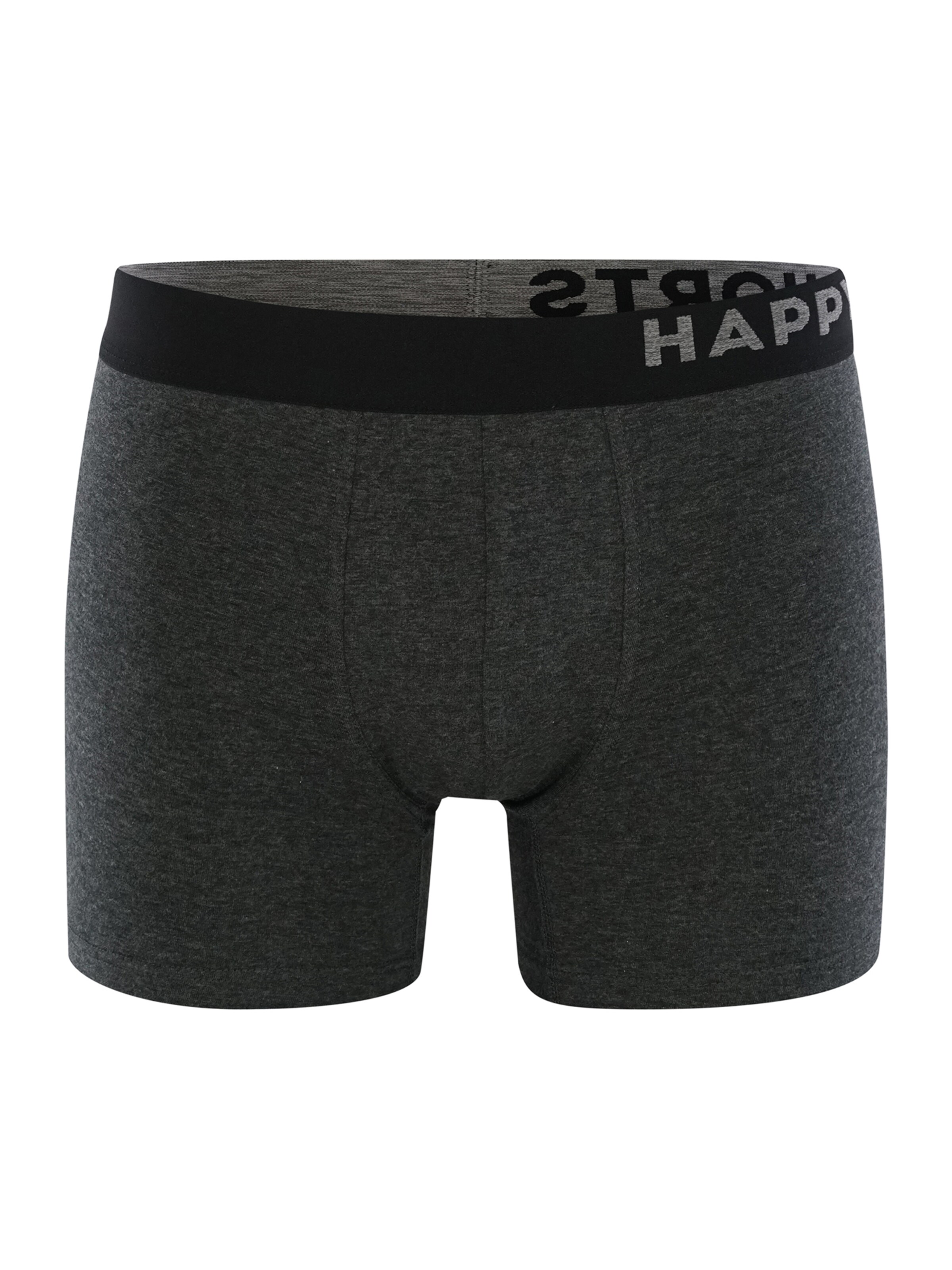 Männer Wäsche Happy Shorts Boxershorts 'Retro' in Dunkelgrau, Schwarz - FO56610 Männer Wäsche Happy Shorts Boxershorts 'Retro' in Dunkelgrau, Schwarz - FO56610
