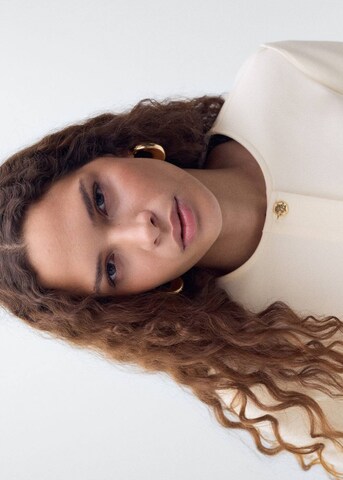 MANGO Blazer 'Grey-h' in Beige