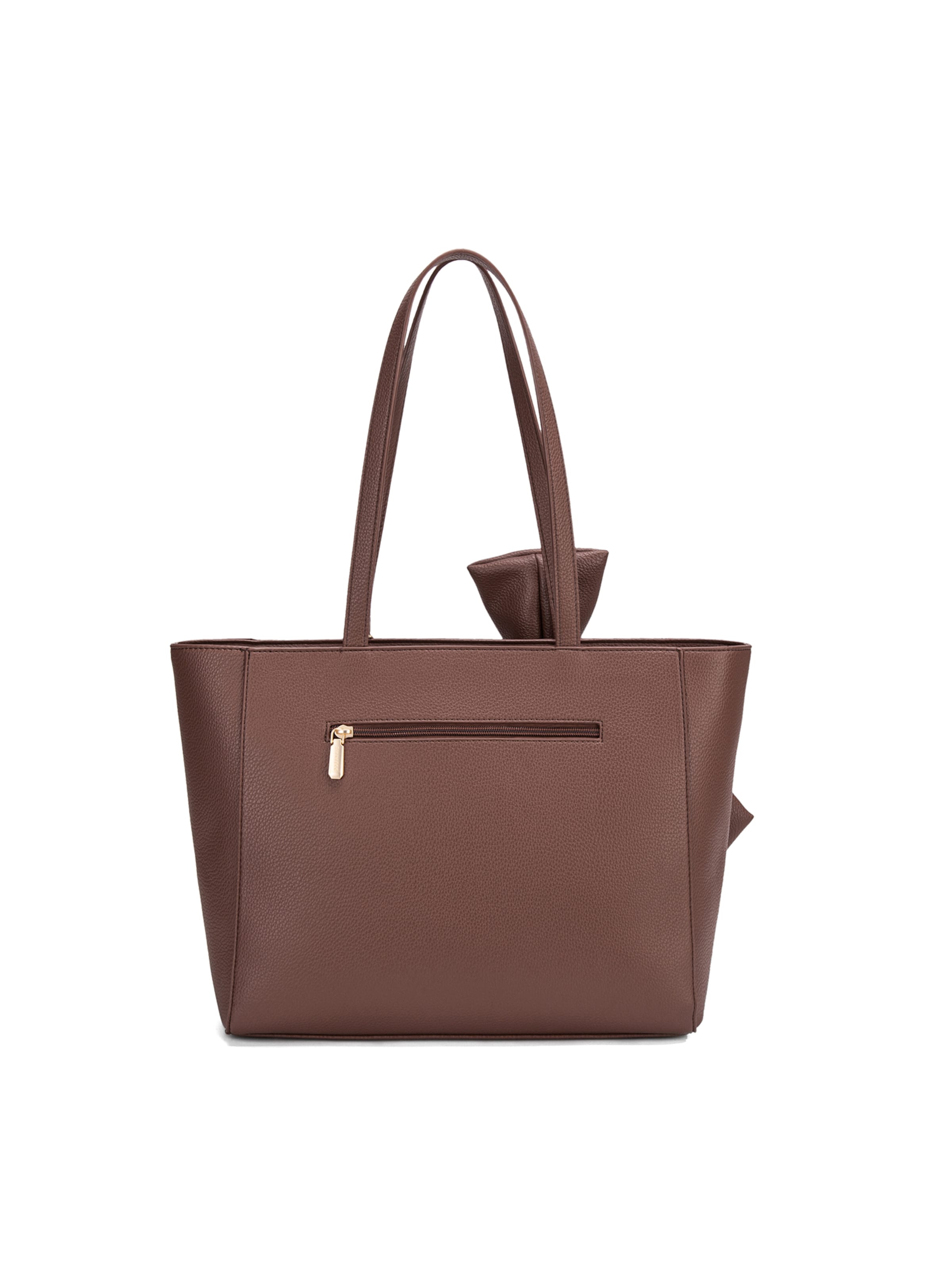 Borsa a spalla 'Borsa a Spalla Donna Velvetine Elite - Pelle Vegana PU con Fiocco' di Diana&Co. in marrone