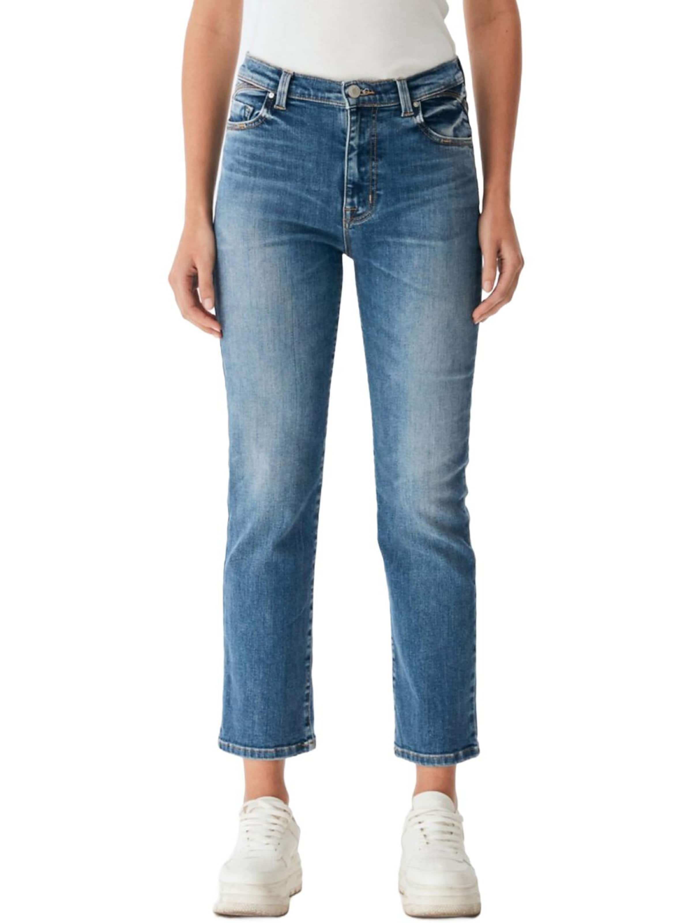 LTB Jeans Regular Jeans 'LTB Jeans Nena B Straight Leg High Waist Jeanshose' in Groen: voorkant