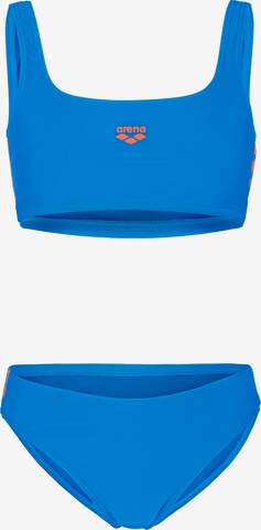 ARENA Bustier Bikini 'ICONS' in Blauw: voorkant