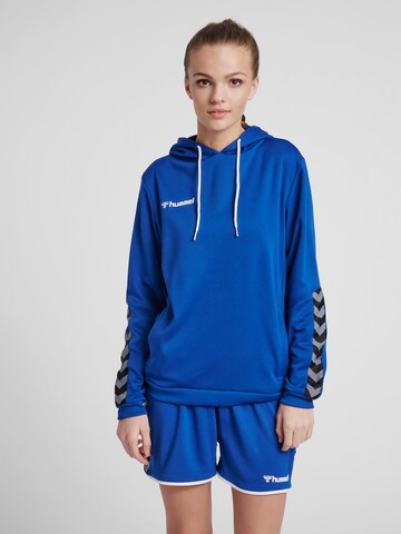 Hummel Sportief sweatshirt 'Authentic' in Blauw: voorkant