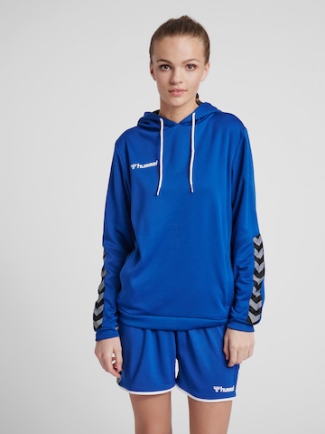 Sweat de sport 'Authentic' Hummel en bleu : devant