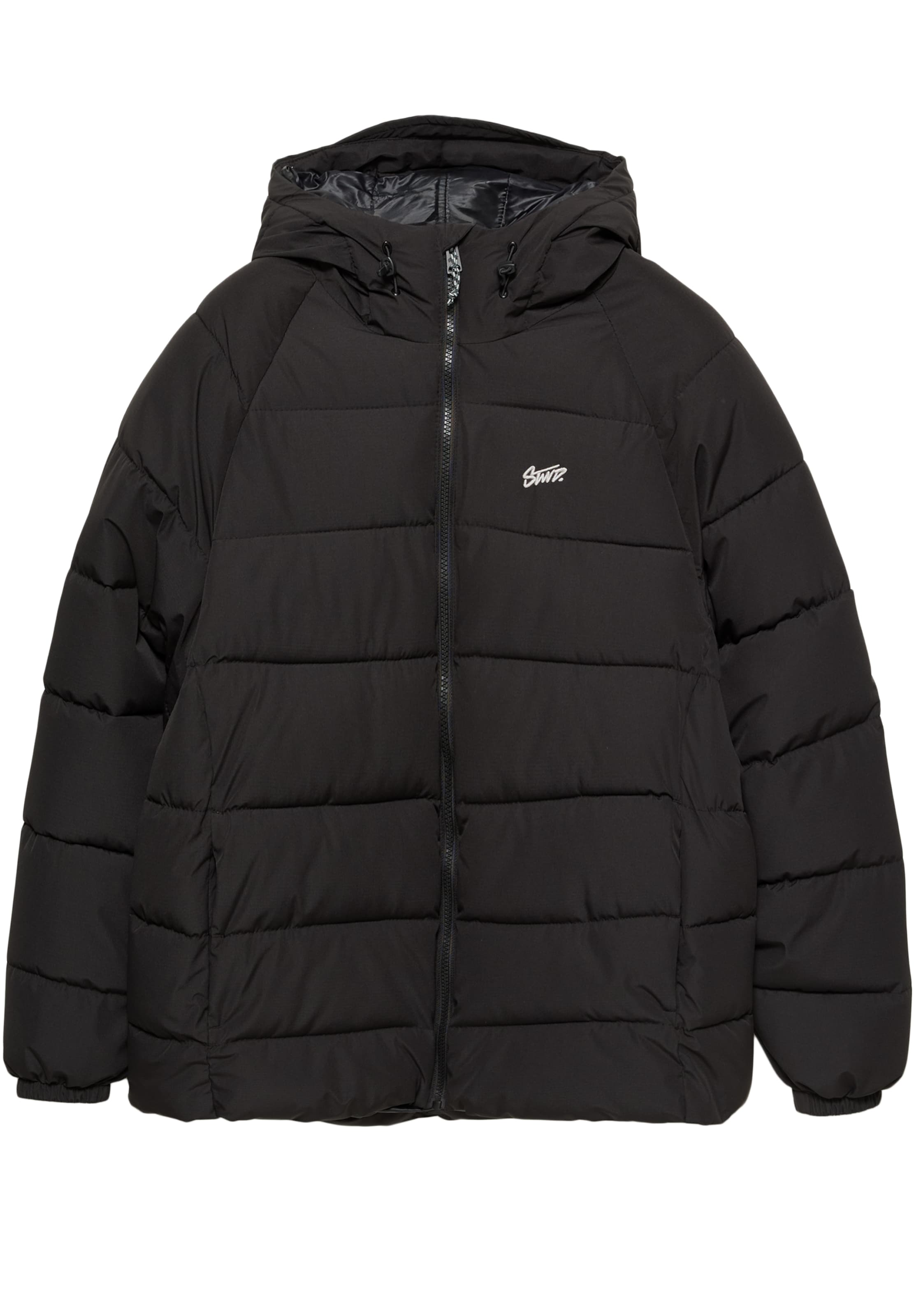 Pull&Bear Vinterjacka 'STWD' i svart: framsida