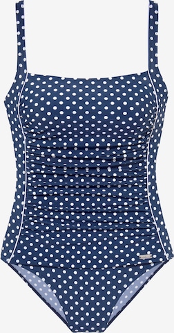 LASCANA Bustier Shaping-badpak in Blauw: voorkant