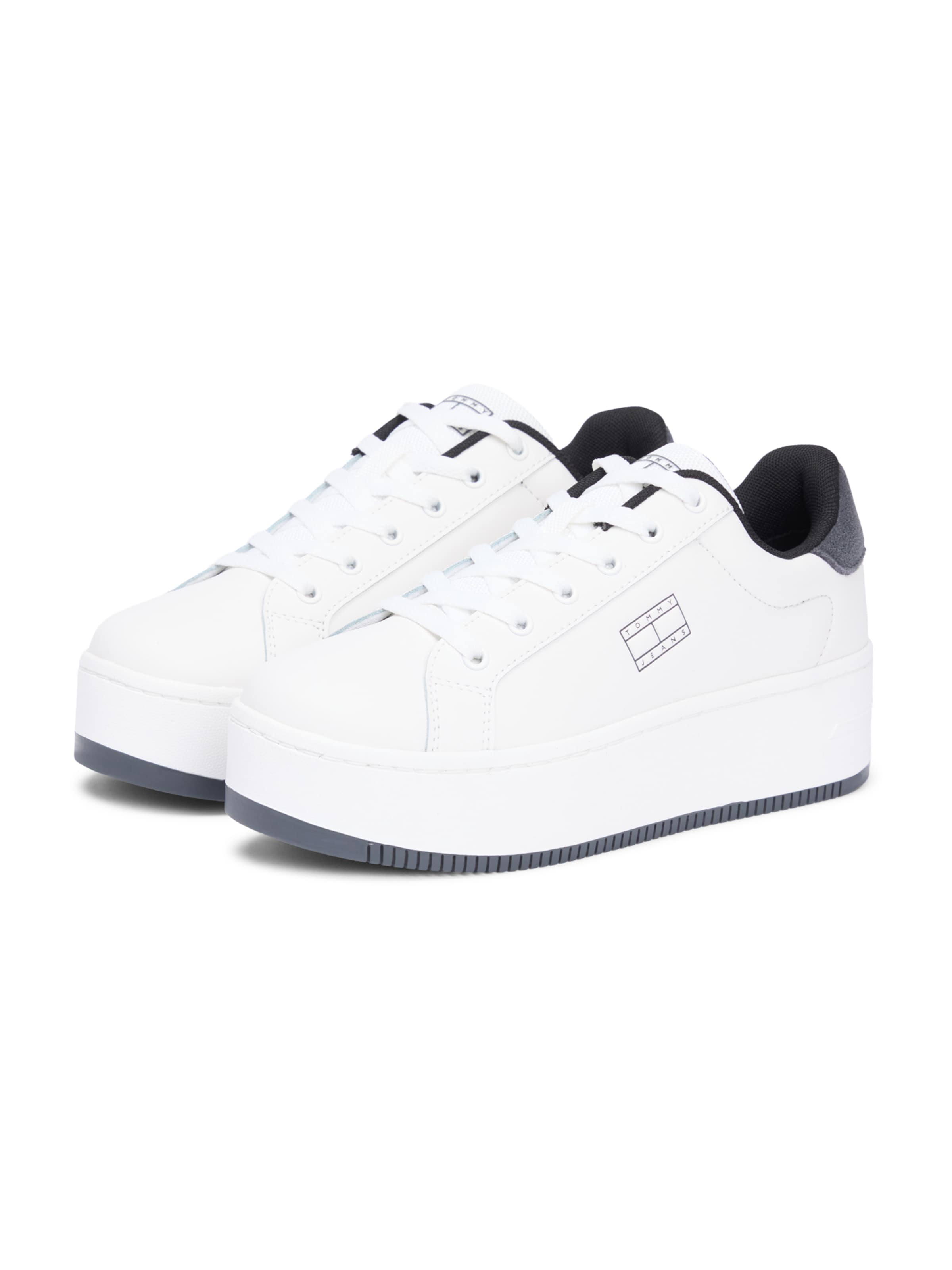 Tommy Jeans Rövid szárú sportcipők 'ESS' - fehér