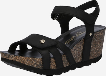 PANAMA JACK - Sandalias 'Romy' en negro: frente