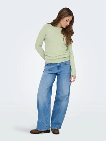 ONLY Pulóver 'ONLRICA' - zöld