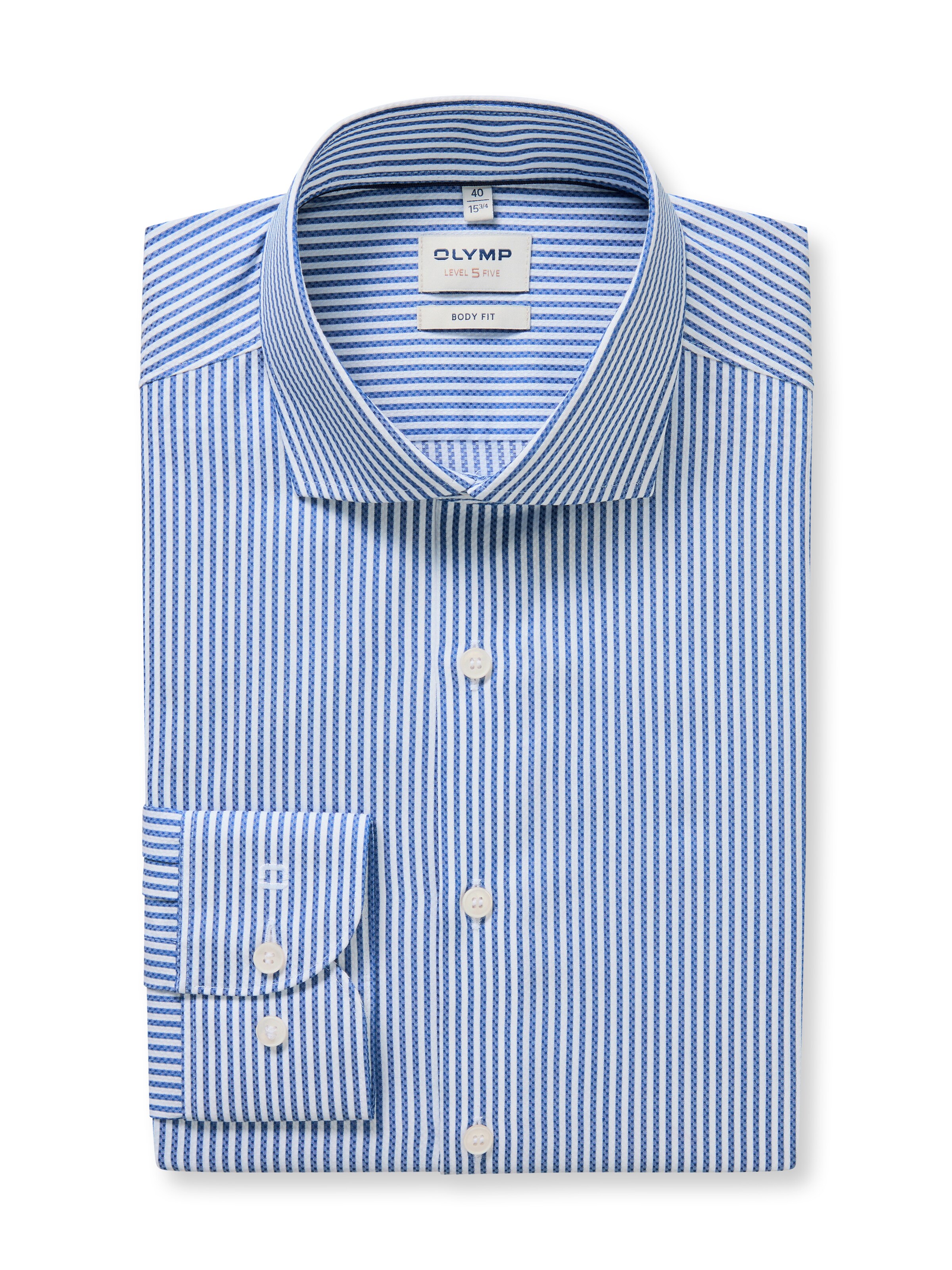 OLYMP Regular Fit Businesshemd in Blau