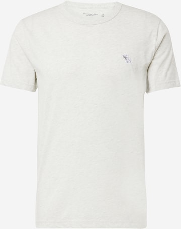 T-Shirt Abercrombie & Fitch en blanc : devant