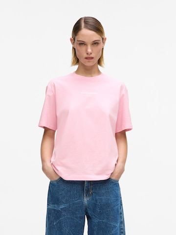 Maglietta di KARL LAGERFELD JEANS in rosa: frontale
