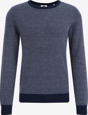 WE Fashion Sweater in Blue: front