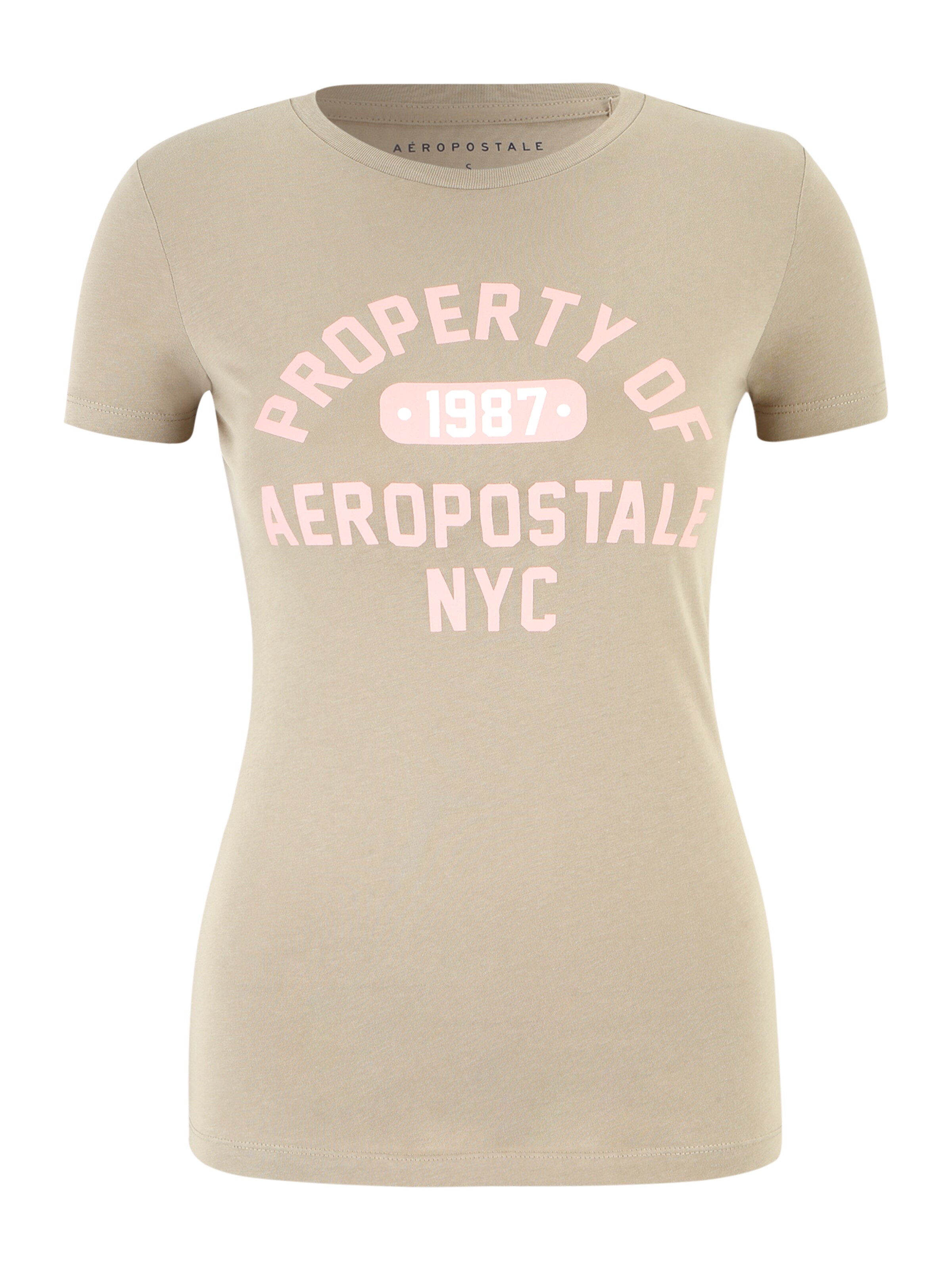 AÉROPOSTALE T-Shirt in Braun: Vorderseite
