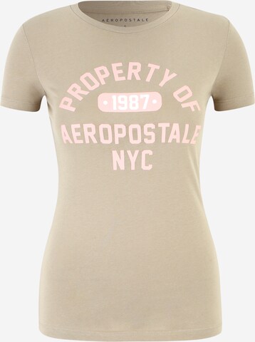 AÉROPOSTALE Shirt in Brown: front