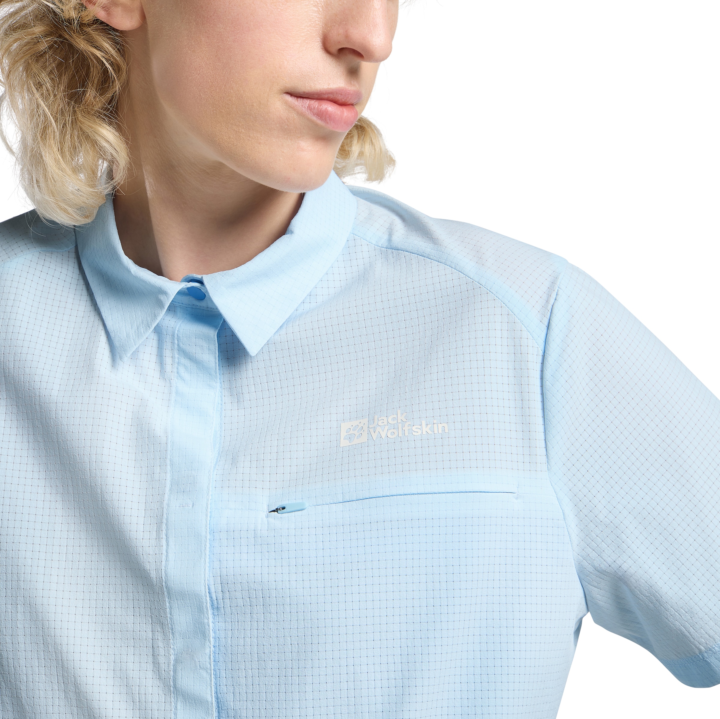 JACK WOLFSKIN Funktionsbluse in Blau