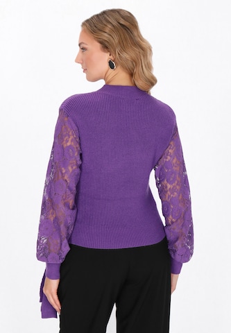 Pull-over faina en violet