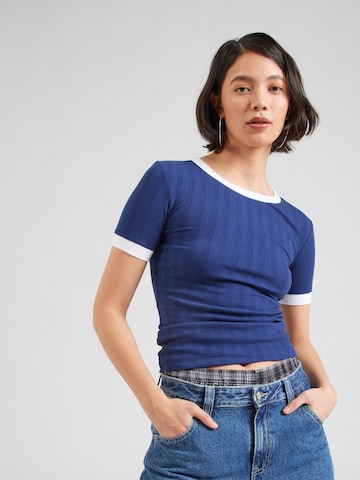T-shirt Champion Authentic Athletic Apparel en bleu : devant